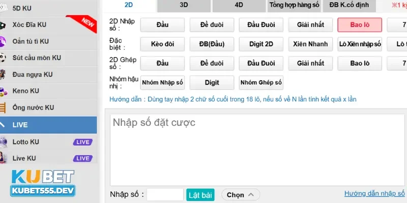 Thắc mắc lô đề Kubet có những hình thức cá cược nào?
